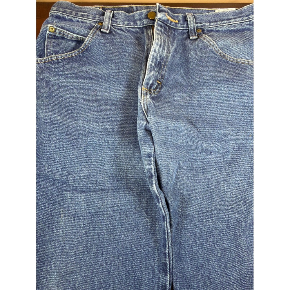 Wrangler Authentic Jeans Mens 31x30 Regular Fit‎ Medium Wash Blue Denim 96ST1MR